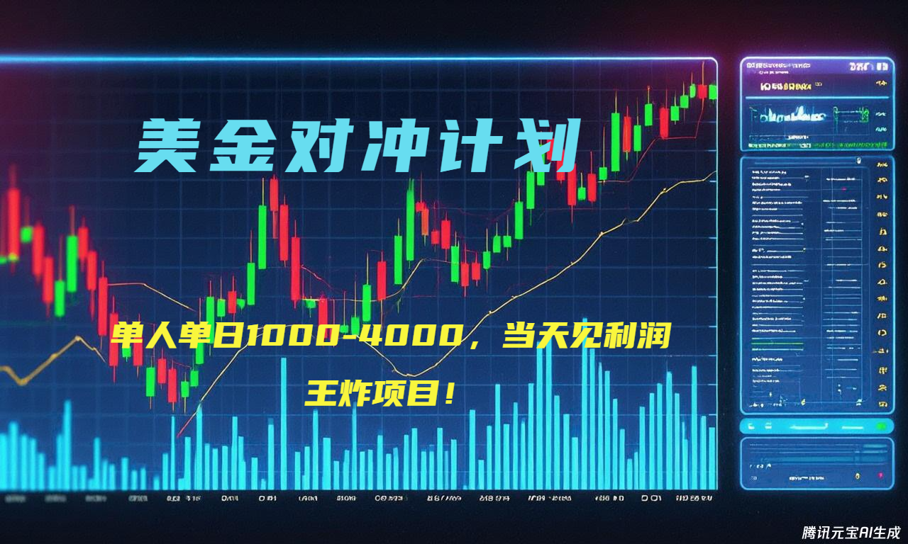 2025年最暴力项目“美金先登计划”最新最强对冲战法,每日实际收益1K-4K-优优云网创